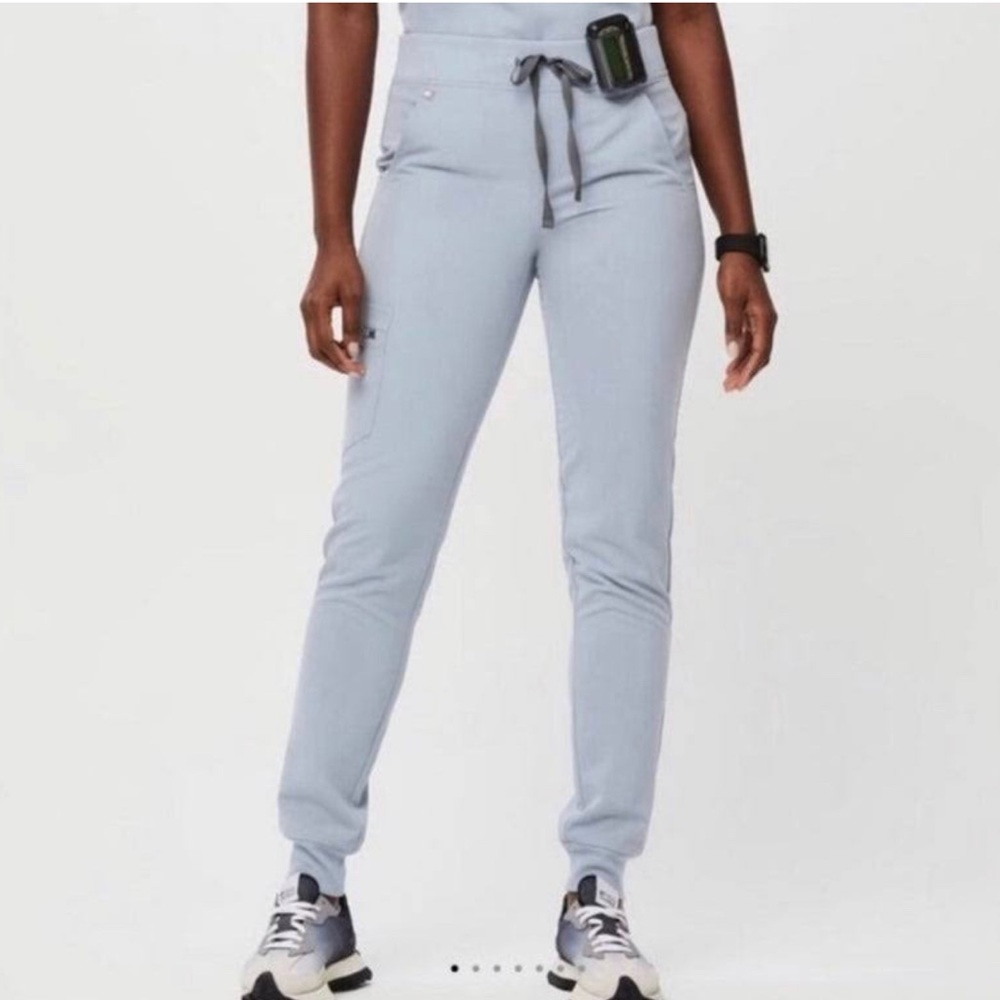 FIGS dusty blue high waisted zamora LP